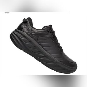 SIZE. 8.5. Hoka  WOMEN' S BONDI All-Black LEATHER   Athletic Shoes